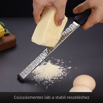 Rozsdamentes acél sajttreszelő és citromreszelő – többfunkciós konyhai eszköz, logó nyomtatása lehetséges