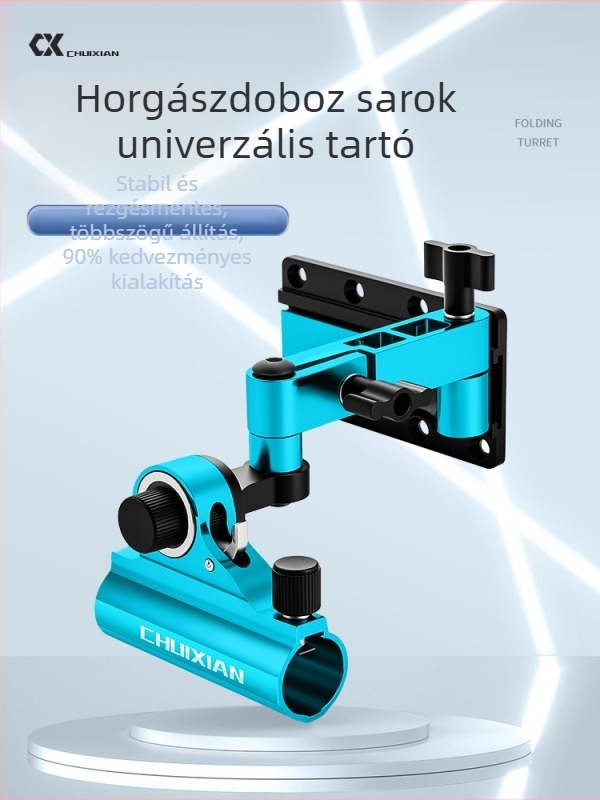 Horgász doboz kiegészítő univerzális betéttípusú hosszú mechanikus kar, alumínium-magnézium ötvözet, összecsukható torony tartó