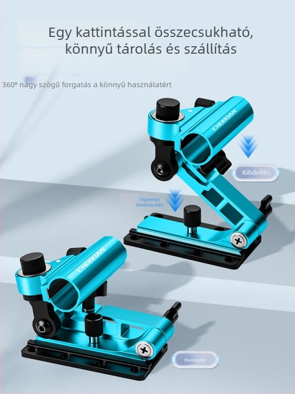 Horgász doboz kiegészítő univerzális betéttípusú hosszú mechanikus kar, alumínium-magnézium ötvözet, összecsukható torony tartó