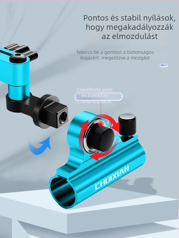 Horgász doboz kiegészítő univerzális betéttípusú hosszú mechanikus kar, alumínium-magnézium ötvözet, összecsukható torony tartó