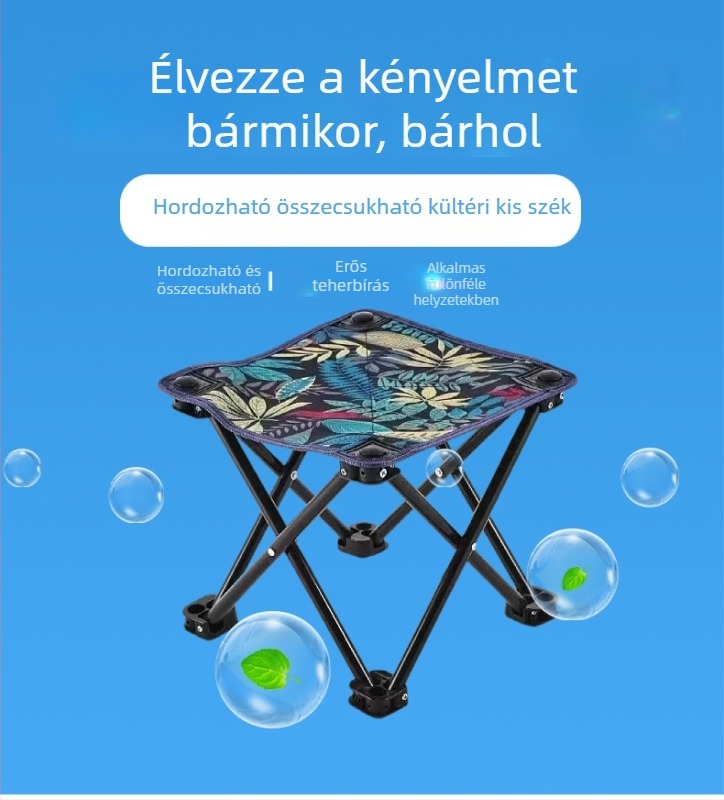 Összecsukható szék — magas széntartalmú acélból, hordozható kültéri használatra, testreszabható