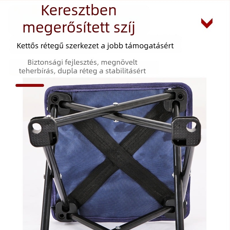 Összecsukható szék — magas széntartalmú acélból, hordozható kültéri használatra, testreszabható