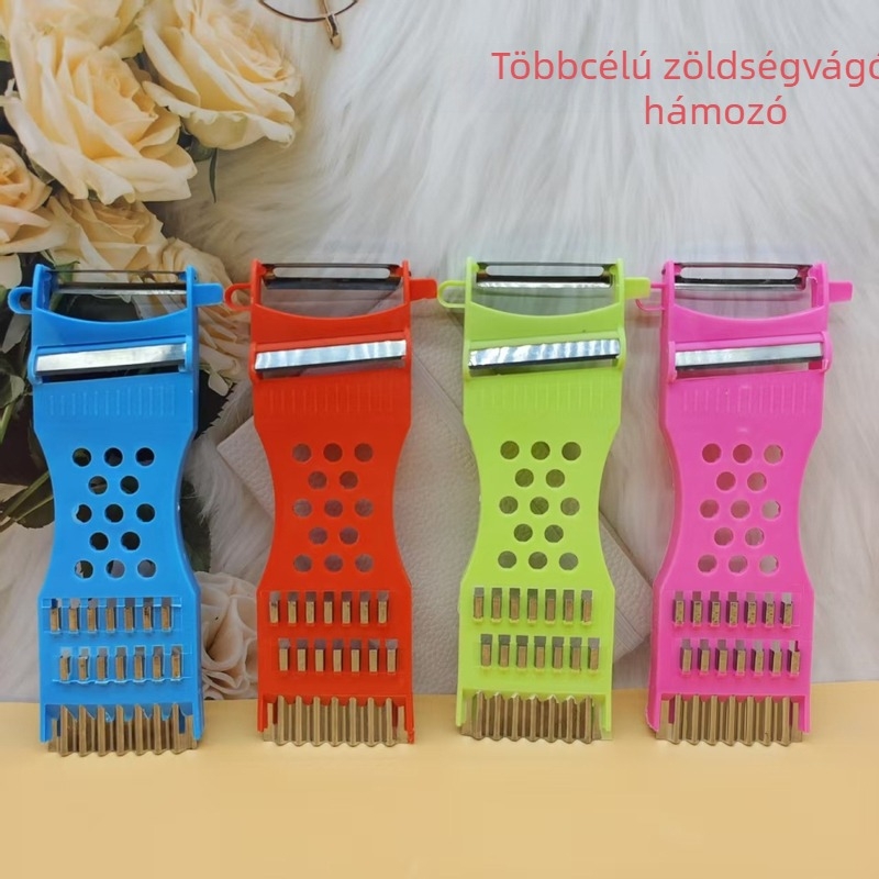 Többfunkciós zöldségvágó és hámozó, műanyag, modern minimalista dizájn, Nakawa, eredet Linyi