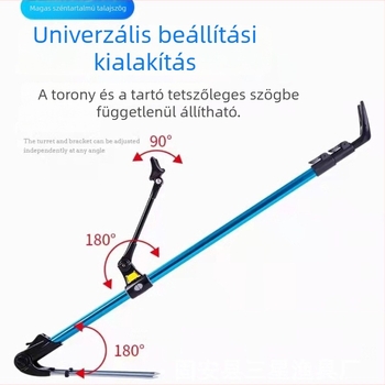Alumíniumötvözetes horgászbot-tartó talajhoz, rack a botokhoz és kiegészítők a dobozhoz