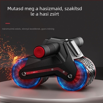 Automata visszahúzódó haskerek – edzőeszköz otthonra, modell 006, tömeg 1100 g, specifikációk 24, anyagok ABS, PP