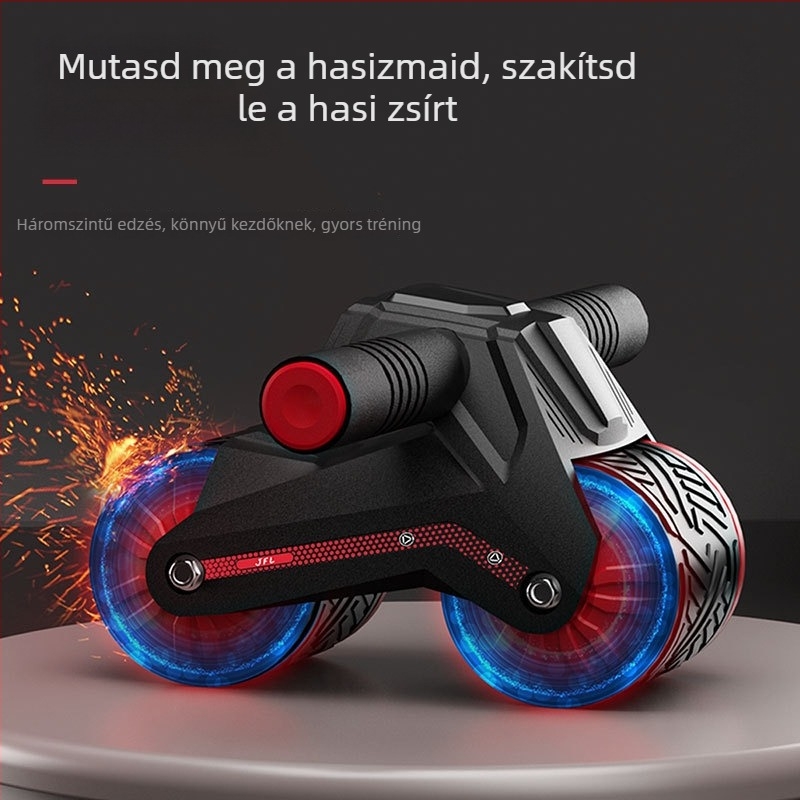 Automata visszahúzódó haskerek – edzőeszköz otthonra, modell 006, tömeg 1100 g, specifikációk 24, anyagok ABS, PP