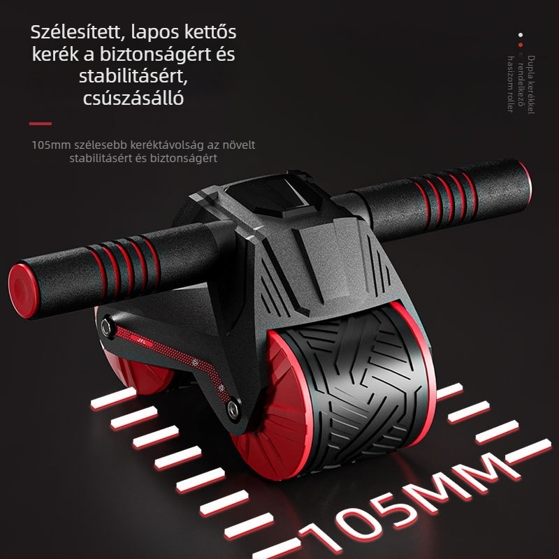 Automata visszahúzódó haskerek – edzőeszköz otthonra, modell 006, tömeg 1100 g, specifikációk 24, anyagok ABS, PP