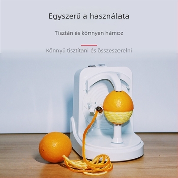 Elektronikus alma- és gyümölcs hámozó – automata hámozás, rozsdamentes acél penge, sokoldalú konyhai eszköz