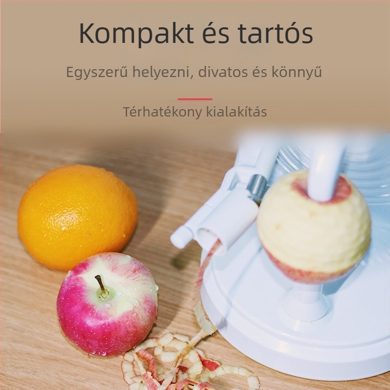 Elektronikus alma- és gyümölcs hámozó – automata hámozás, rozsdamentes acél penge, sokoldalú konyhai eszköz
