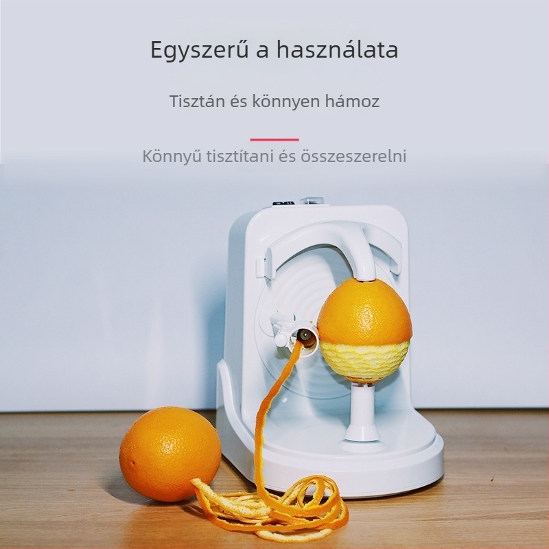 Elektronikus alma- és gyümölcs hámozó – automata hámozás, rozsdamentes acél penge, sokoldalú konyhai eszköz