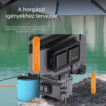Tab oldaltáska a horgászdobozhoz - multifunkcionális tároló táska és szerszámkészlet