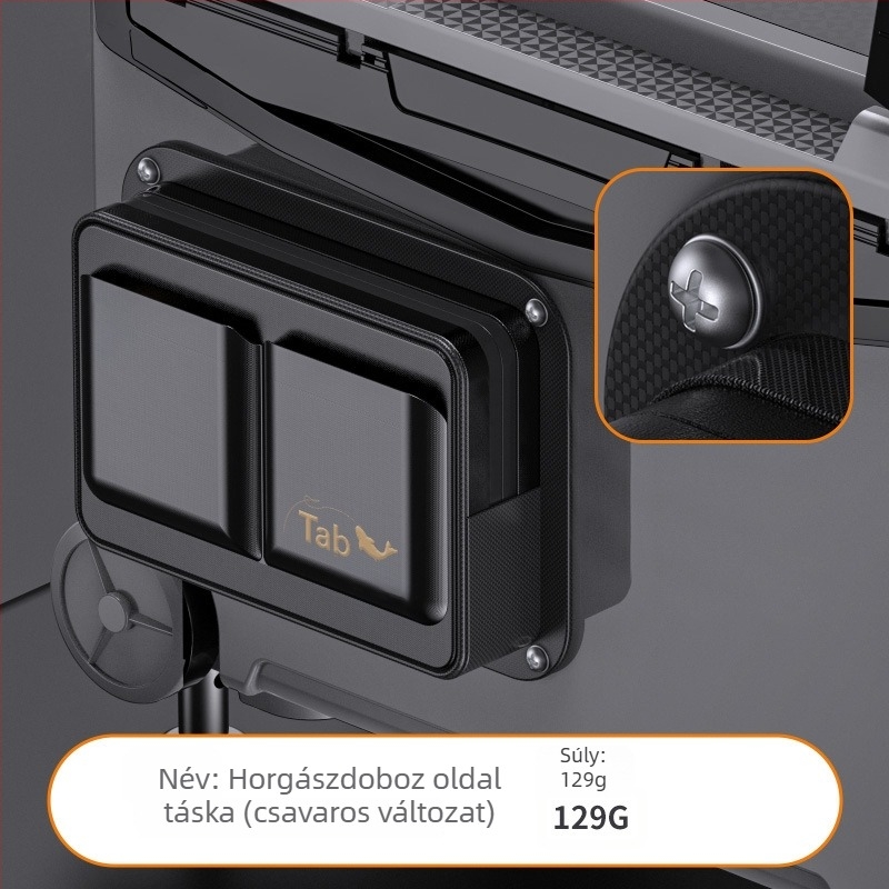 Tab oldaltáska a horgászdobozhoz - multifunkcionális tároló táska és szerszámkészlet