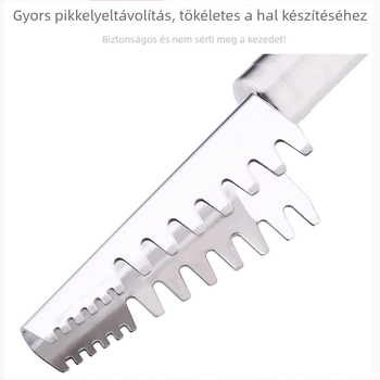 Rozsdamentes acél halszál eltávolító PP-markolattal – konyhai eszköz a halszál eltávolítására, modern dizájn