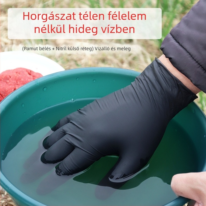 Téli horgász kesztyűk, tűrésállóak és vízállóak, csali nem tapad, férgekhez és műcsalikhoz, legyező- és spinning horgászathoz, napvédelem