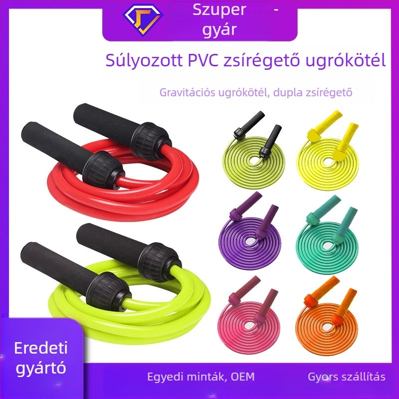 U-POWEX Súlyozott ugrókötél, PVC, 2.8, fitnesz eszköz