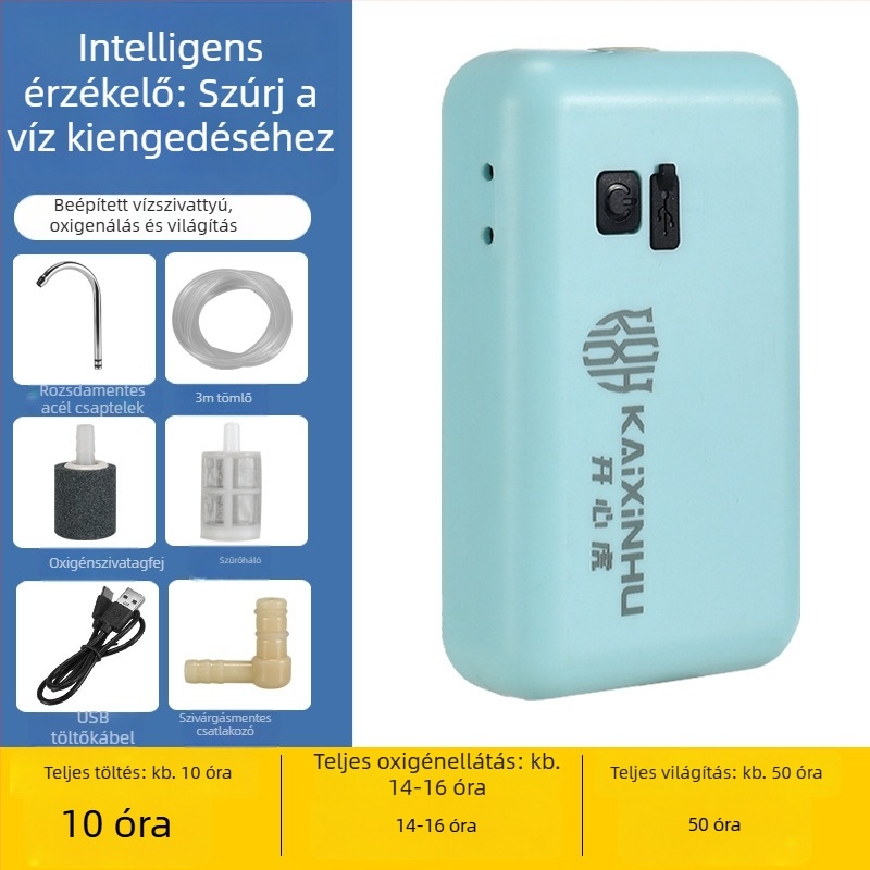 Horgászathoz intelligens vízfelvételi és oxigéntermelő berendezés – kültéri elektromos vízpumpa, PP; Márka: Happy Tiger; Eredet: Kína