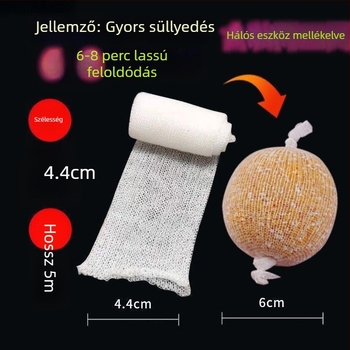 Vízben oldódó horgász háló halak vonzására, 2–10 perc alatt oldódik fel, erőteljes dobás