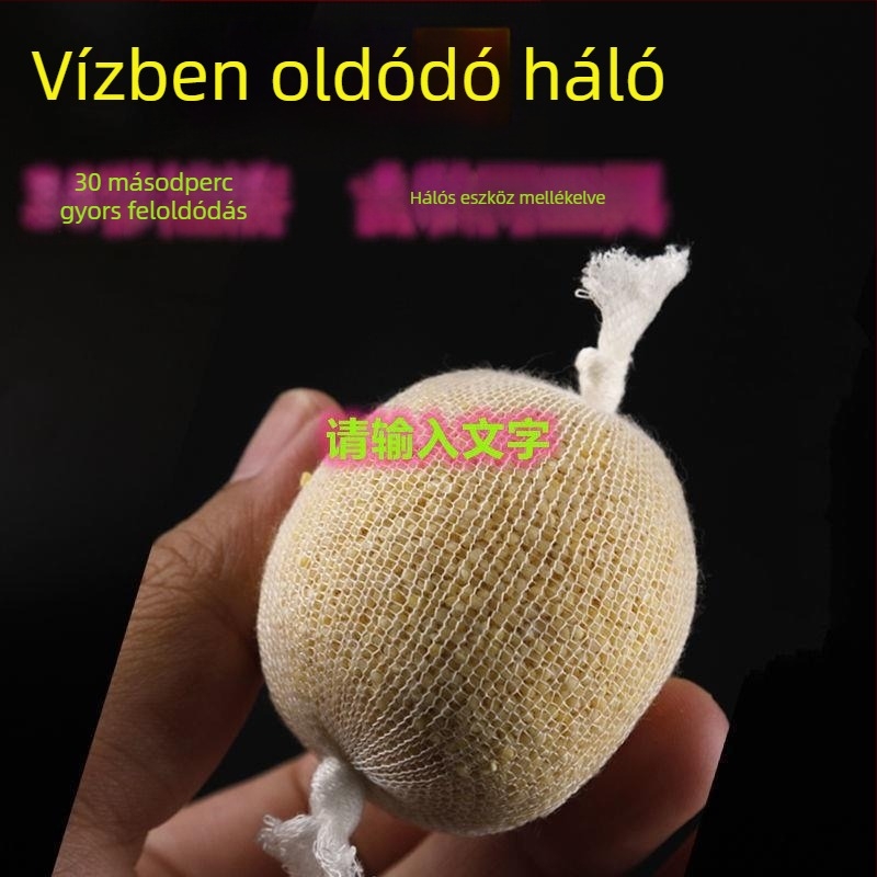 Vízben oldódó horgász háló halak vonzására, 2–10 perc alatt oldódik fel, erőteljes dobás