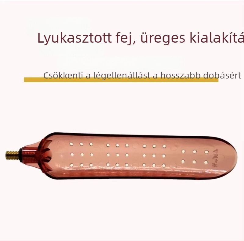 PC anyagból készült etető dobókészülék teleszkópos kanál fejjel, hosszú dobású horgászkiegészítő