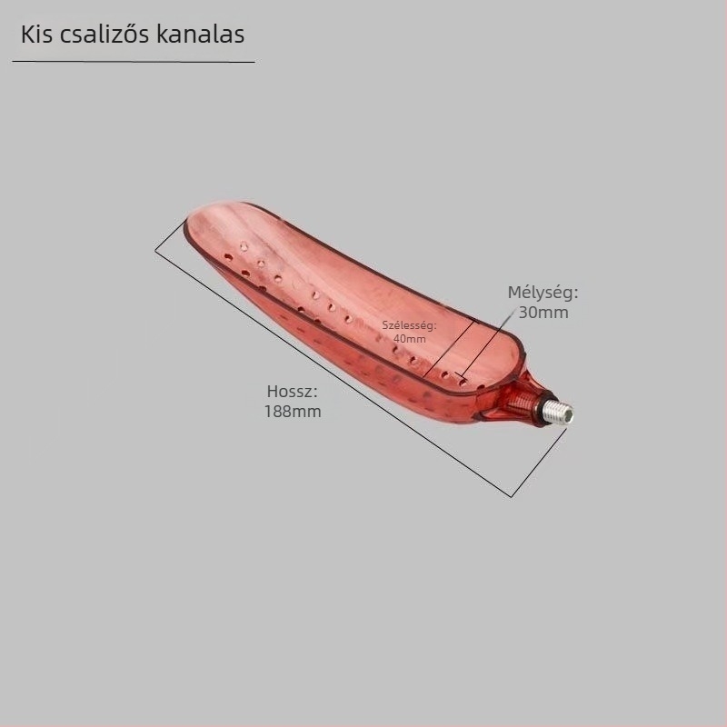 PC anyagból készült etető dobókészülék teleszkópos kanál fejjel, hosszú dobású horgászkiegészítő