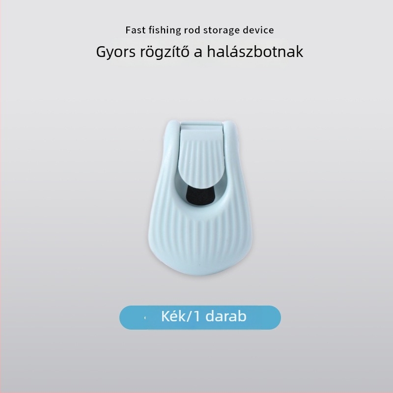 Horgászbot-tartó, kétfokozat állítható csat, többfunkciós tárolóklipsz, botvédő, műanyagból