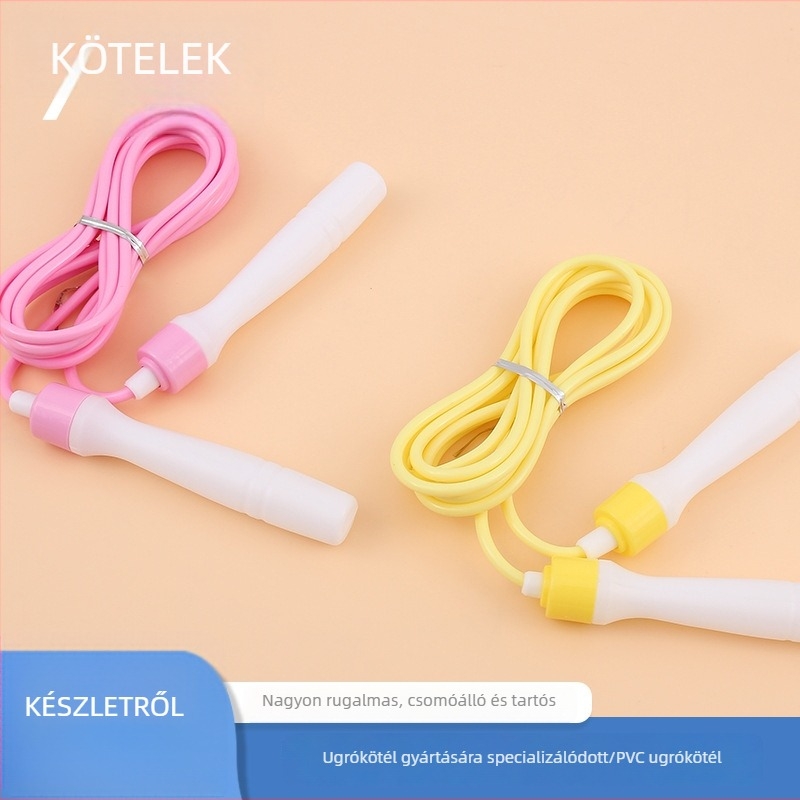 Cater műanyag fogantyúval ellátott állítható PVC ugrókötél, kötél vastagsága 4,5 mm