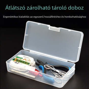 Huansheng ABS horgász felszerelés kiegészítő tároló doboz – többfunkciós, zárható tároló