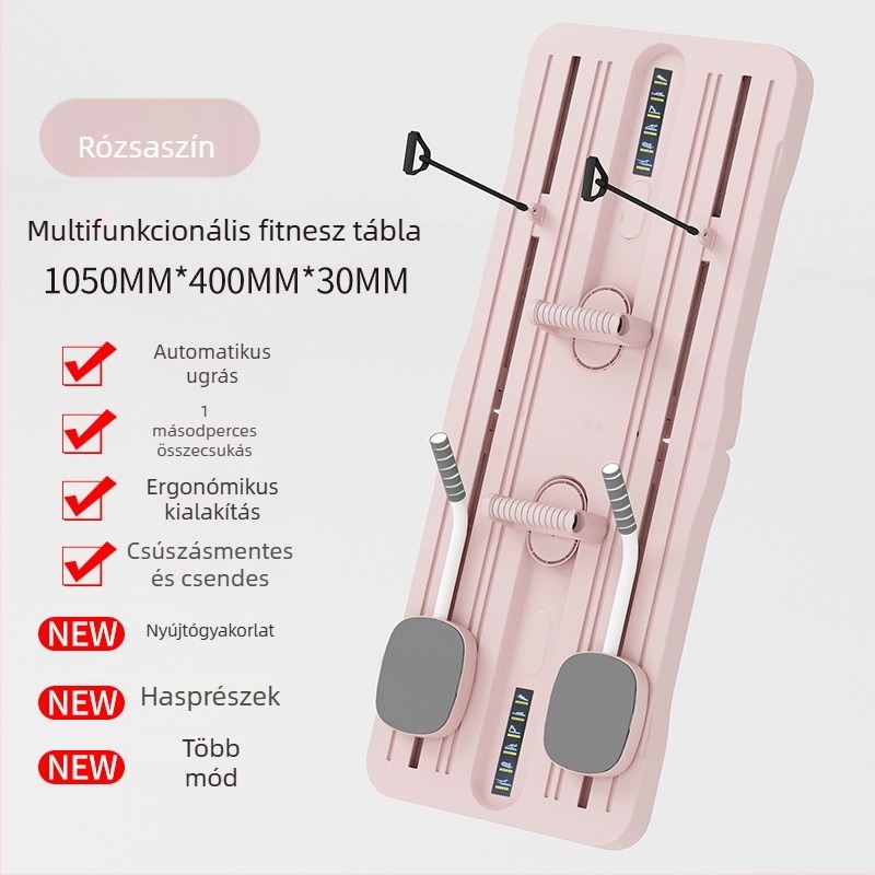 6-in-1 összetett hasizom deszka, összecsukható edzőeszköz otthoni használatra, tömeg: 4 kg, modell: Multifunkcionális 6-az-1 hasizom deszka