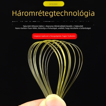 Nylon horgász damil, fővonal vezetővel, ultra puha, arany selyem hatású felület, kiváló minőség, erős húzóerő, csavarodásmentes