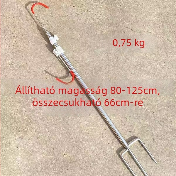 Langchi Rozsdamentes acélhorgászbot-tartó, többirányú forgatással