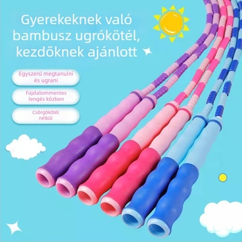 Bambusz szegmentált ugróköt gyerekeknek, óvodába és az első osztályba alkalmas (Specifikáció 3)