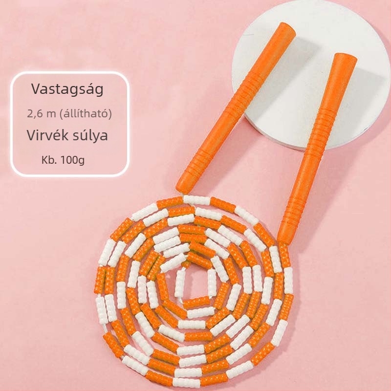 Bambusz szegmentált ugróköt gyerekeknek, óvodába és az első osztályba alkalmas (Specifikáció 3)