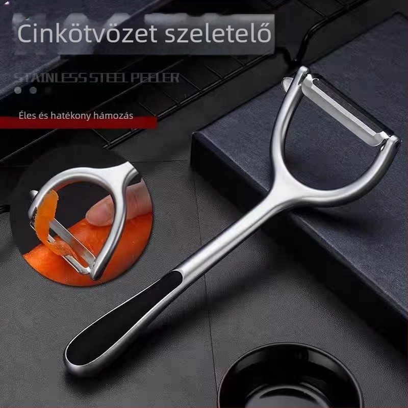 Cinkötvözetből készült Y-alakú hámozó gyümölcsökhöz, zöldségekhez és burgonyához