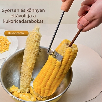 Kézi rozsdamentes acél kukorica hántoló és héjoló eszköz háztartási használatra