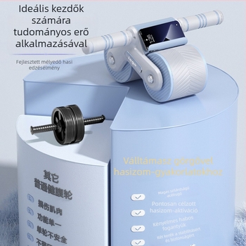 Kétkerek haskerék automatikus visszapattanóval, Modell 002, tömege 1,88 kg, nem összecsukható, otthoni és irodai edzésre