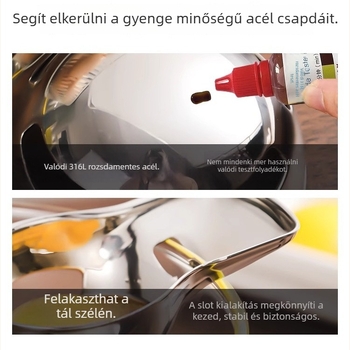 Tojássárgája és fehérje szeparátor, 316 rozsdamentes acél, elektromos nélküli, modern egyszerű stílus