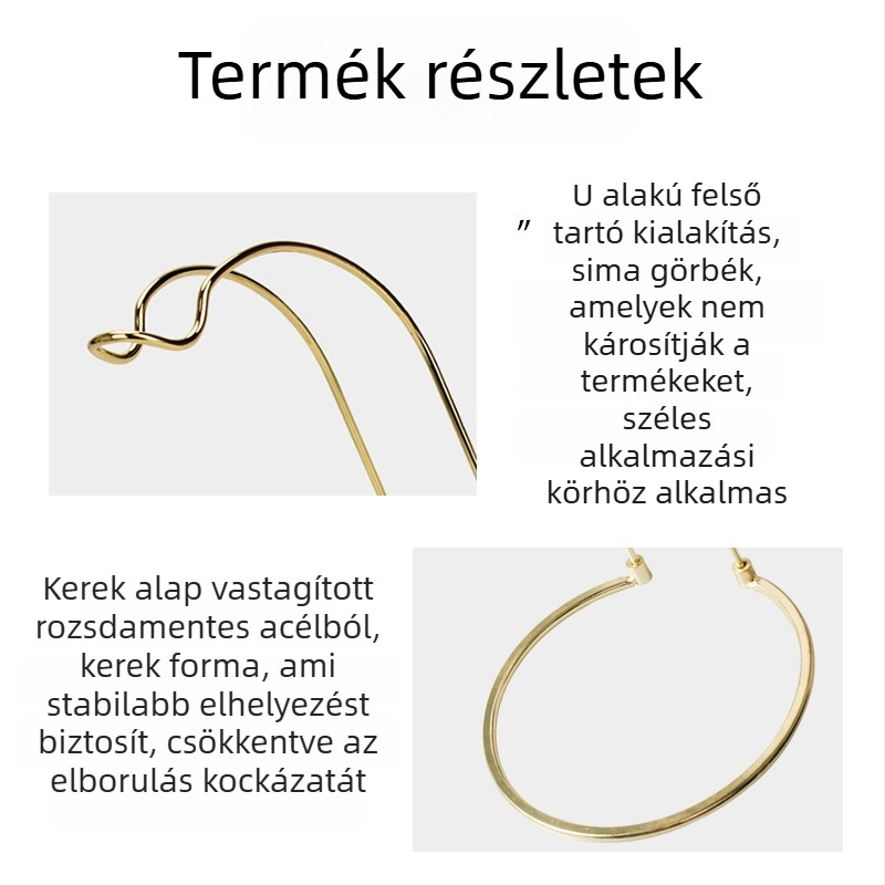 YJ Aquahunter rozsdamentes acélból készült aranyozott orsókiállító állvány