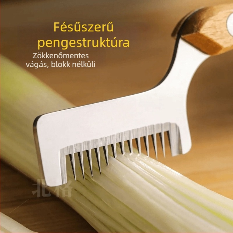 Hagyma és zöldhagyma reszelő — ultrafin reszelés, rozsdamentes acél, modern stílus, planer kategória, Nothing