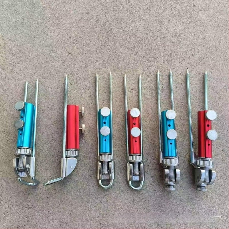 Horgászbot tartó, rozsdamentes acélból, univerzálisan állítható torony-szerű tartó földalappal — Guo's Fishing Tackle