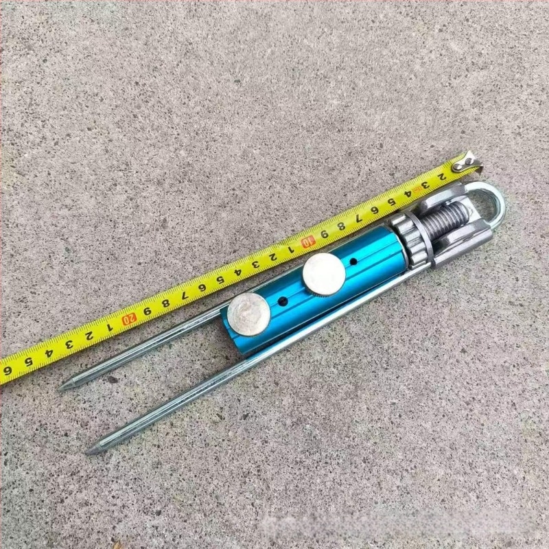 Horgászbot tartó, rozsdamentes acélból, univerzálisan állítható torony-szerű tartó földalappal — Guo's Fishing Tackle