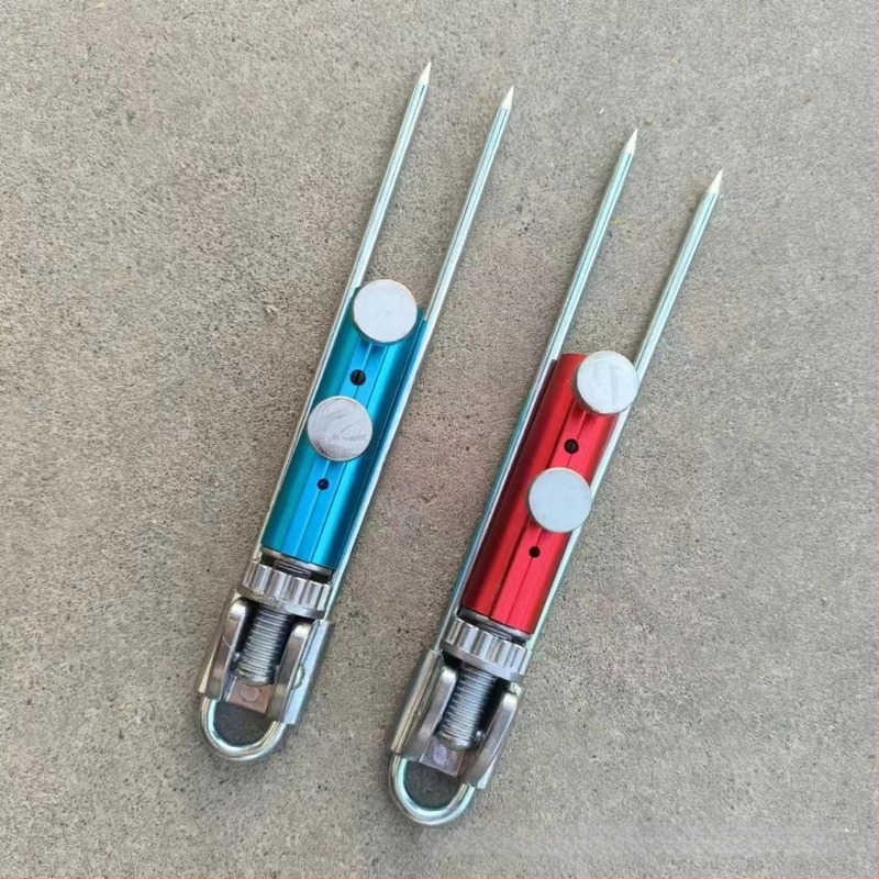 Horgászbot tartó, rozsdamentes acélból, univerzálisan állítható torony-szerű tartó földalappal — Guo's Fishing Tackle