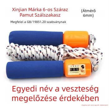 Pamut ugrókötél iskolai sportokhoz, átmérő 6/8 mm, modell sswSfNzj