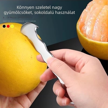 Rozsdamentes acél kézi narancshámozó, citrushéj eltávolító, konyhai eszköz