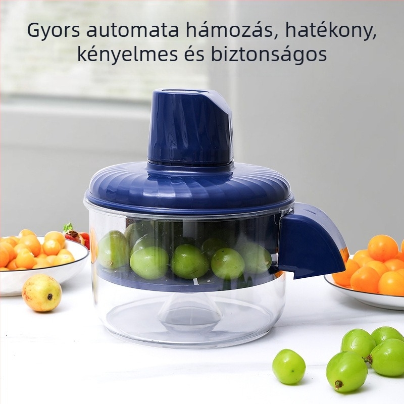 Automata gyümölcs- és zöldséghámozó, szőlő hántoló funkcióval, intelligens elektromos-mechanikus, multifunkcionális készülék, élelmiszer-minőségű ABS/PC