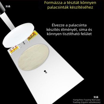 Kézi tésztanyomó kézzel készített pizzához, nagy szezámmagos pogácsákhoz, húsos zsemlékhez és rizskekszekhez — otthoni és professzionális használatra