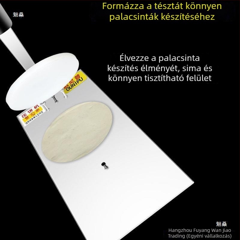 Kézi tésztanyomó kézzel készített pizzához, nagy szezámmagos pogácsákhoz, húsos zsemlékhez és rizskekszekhez — otthoni és professzionális használatra