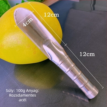 Rozsdamentes acél grapefruit nyitó, hosszú nyéllel, hámozó eszköz gyümölcsbolt számára