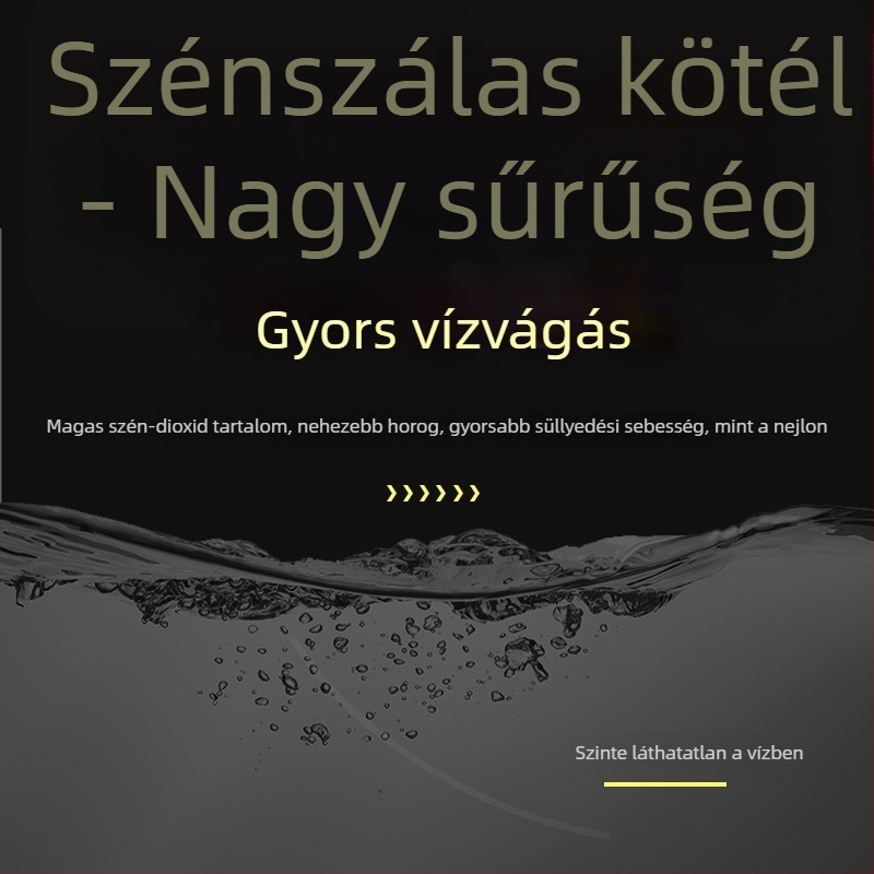 Pinsen Szénszálas Fő Vonal – Magas Szilárdságú Horgászvonal, 50m/100m