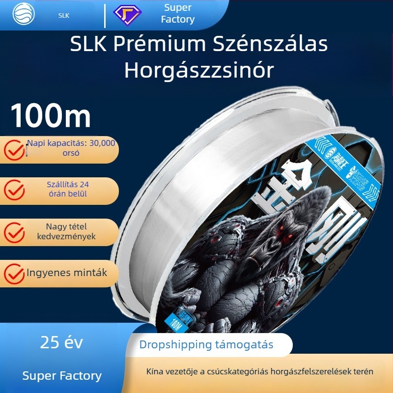 Sea Dragon King szénszálas alvezeték horgászatához – anyag: szénszálas damil, kategória: alvezeték, modell King Kong