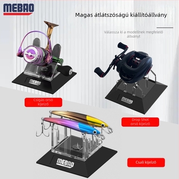 MEBAO Horgászorsó Kijelző Állvány – PP Anyag, Multifunkcionális Tartó Spinning Orsókhoz
